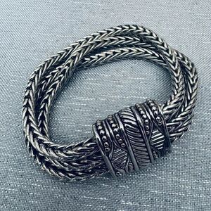 Silver Rope Magnetic Bracelet